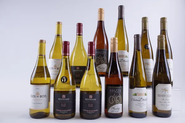 12 BOTTLES AMERICAN WHITE WINE