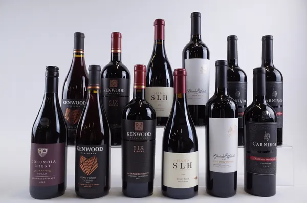 12 BOTTLES AMERICAN RED WINE