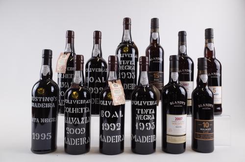 12 BOTTLES MADEIRA