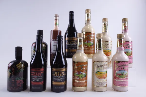 12 BOTTLES CREAM LIQUEURS