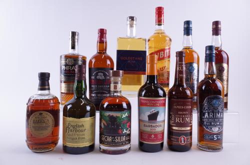 12 BOTTLES RUM