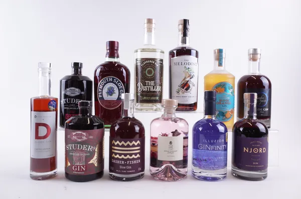 12 BOTTLES FLAVOURED GIN