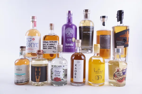 12 BOTTLES CASK AGED AND FLAVOURED GIN