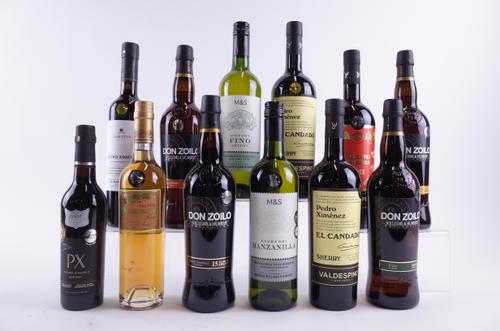 12 BOTTLES SHERRY