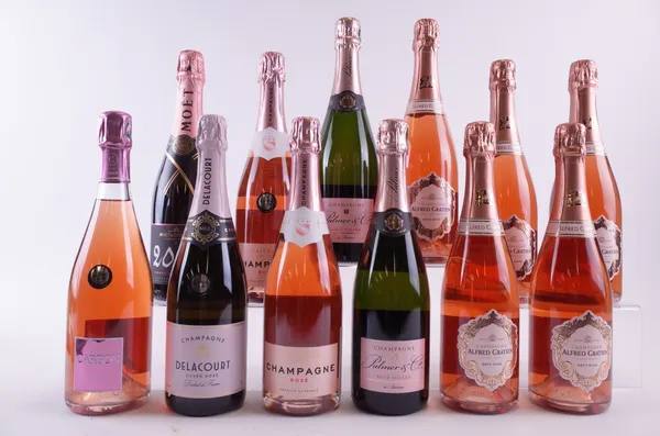 12 BOTTLES ROSÉ CHAMPAGNE