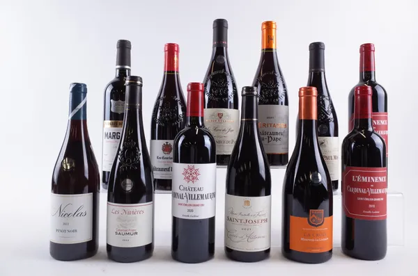 12 BOTTLES FRENCH RED WINE