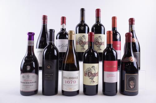 11 BOTTLES SOUTH AFRICAN RED AND 1 WHITE WINE