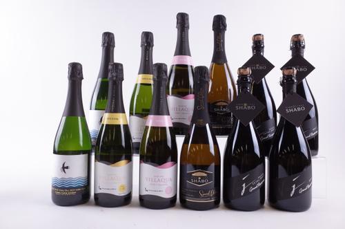 12 BOTTLES UKRANIAN AND JAPANESE SPARKLING WINE