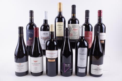 11 BOTTLES MIDDLE EASTERN AND GEORGIAN RED AND 1 WHITE WINE