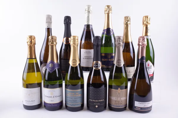 12 BOTTLES FRENCH AND PORTUGUESE SPARKLING WINE