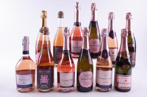 12 BOTTLES ROSÉ SPARKLING WINE