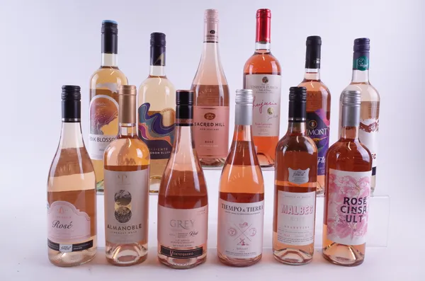 1 BOTTLES SOUTH AFRICAN, SOUTH AMERICAN, NEW ZEALAND AND SPANISH ROSÉ WINE