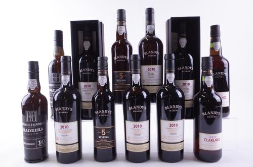 TWELVE BOTTLES MADEIRA