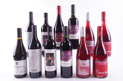 TWELVE BOTTLES FRENCH RED WINE