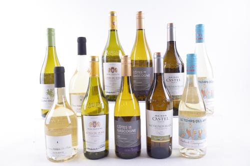 ELEVEN BOTTLES FRENCH WHITE WINE