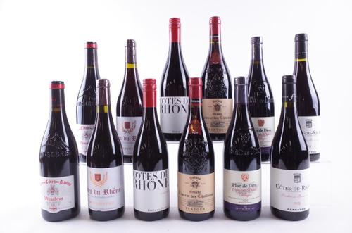 TWELVE BOTTLES RHÔNE VALLEY RED WINE