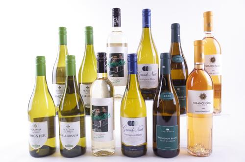 TEN BOTTLES FRENCH WHITE AND TWO ORANGE WINE