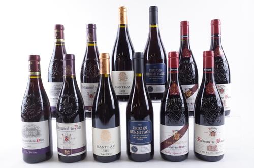 TWELVE BOTTLES RHÔNE VALLEY RED WINE