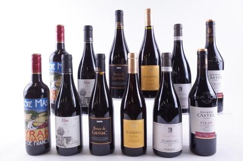 TWELVE BOTTLES FRENCH RED WINE