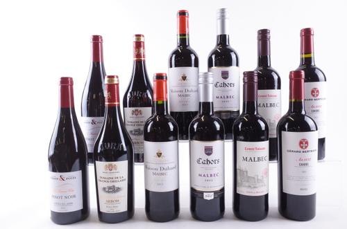 TWELVE BOTTLES FRENCH RED WINE