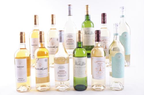 TWELVE BOTTLES WHITE BORDEAUX