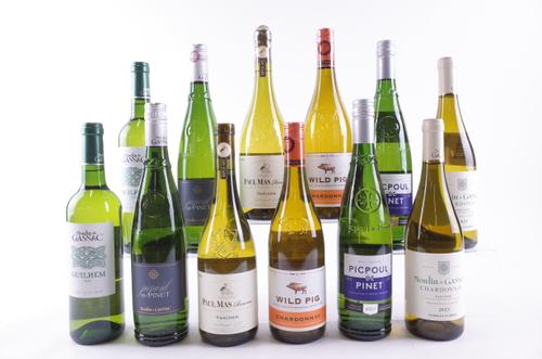 TWELVE BOTTLES FRENCH WHITE WINE