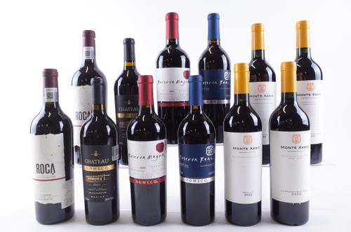 TWELVE BOTTLES MEXICAN RED WINE
