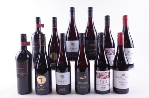 TWELVE BOTTLES NEW ZEALAND RED WINE