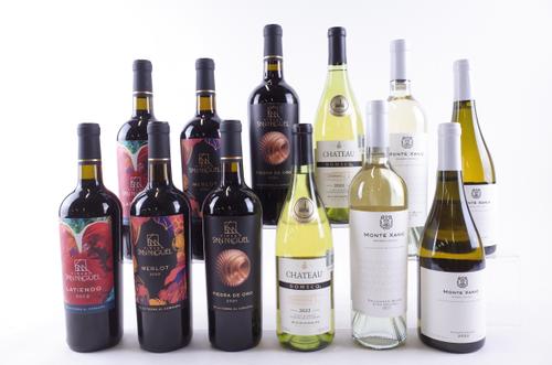 SIX BOTTLES MEXICAN RED AND SIX WHITE WINE