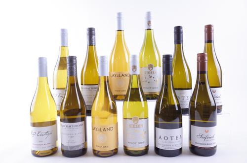 TWELVE BOTTLES NEW ZEALAND WHITE WINE