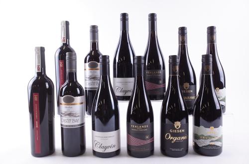 TWELVE BOTTLES NEW ZEALAND RED WINE