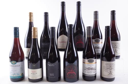 EIGHT BOTTLES NEW ZEALAND PINOT NOIR AND FOUR SYRAH