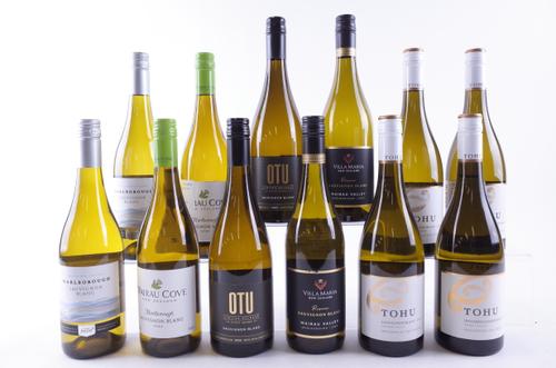TEN BOTTLES NEW ZEALAND SAUVIGNON BLANC AND TWO CHARDONNAY