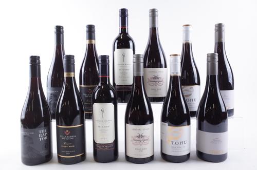 TEN BOTTLES NEW ZEALAND PINOT NOIR AND TWO RED BLEND