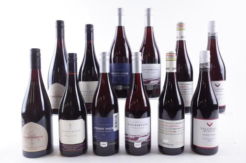 TWELVE BOTTLES NEW ZEALAND PINOT NOIR