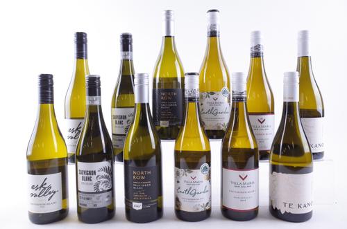 TEN BOTTLES NEW ZEALAND SAUVIGNON BLANC AND TWO CHARDONNAY