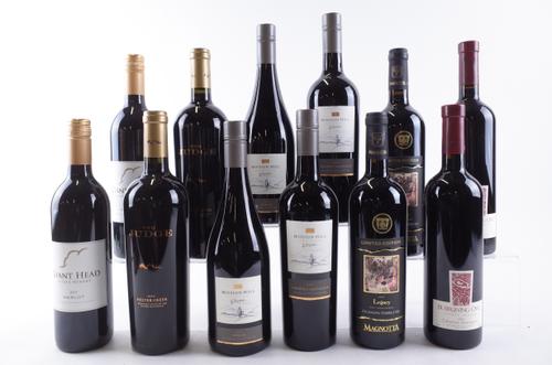 TWELVE BOTTLES CANADIAN RED WINE