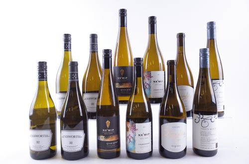 TWELVE BOTTLES CANADIAN WHITE WINE