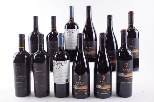 TWELVE BOTTLES CANADIAN RED WINE
