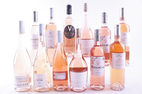 TEN BOTTLES FRENCH AND TWO ITALIAN ROSÉ WINE