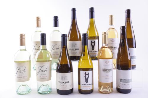 TWELVE BOTTLES AMERICAN WHITE WINE