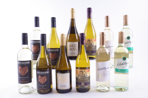 TWELVE BOTTLES CALIFORNIAN WHITE WINE