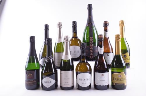 TWELVE BOTTLES SPARKLING WINE
