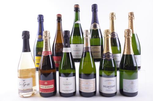 TWELVE BOTTLES CHAMPAGNE