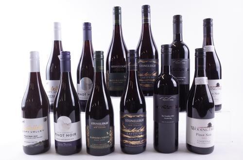 TEN BOTTLES NEW ZEALAND PINOT NOIR AND TWO RED BLEND