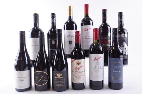 TWELVE BOTTLES AUSTRALIAN RED WINE