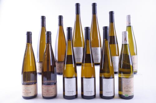 TWELVE BOTTLES ALSACE WHITE WINE