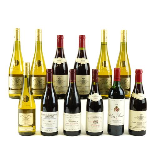 SEVEN BOTTLES RED AND FIVE WHITE WINE (12)