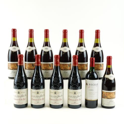 TWELVE BOTTLES RED WINE (12)