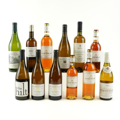 SEVEN BOTTLES WHITE AND FIVE DESSERT WINE (12)